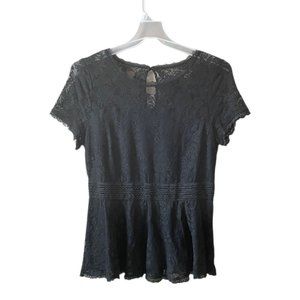Torrid Black Lace Top Lined Women’s Size 0 ( 12 Large )